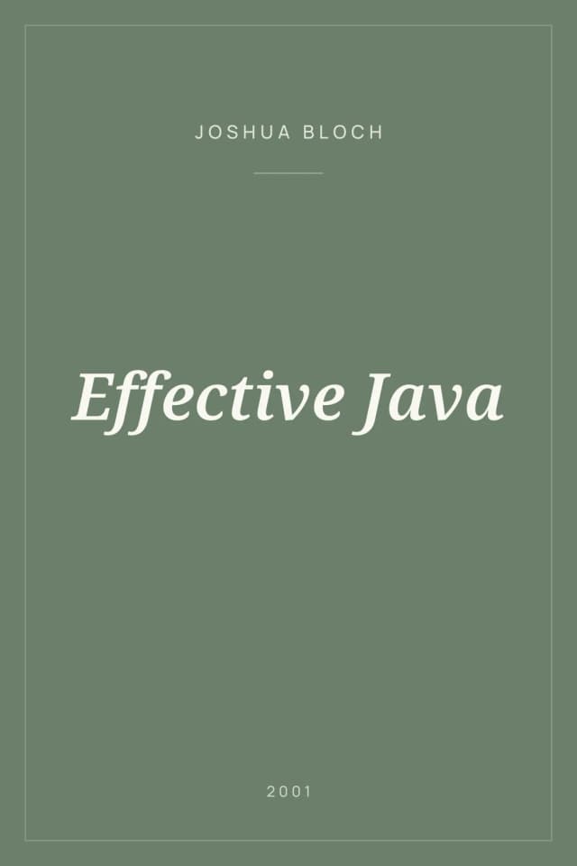 Portada de Effective Java