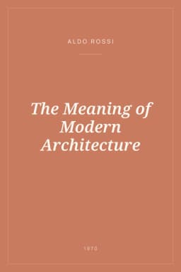 Portada de The Meaning of Modern Architecture
