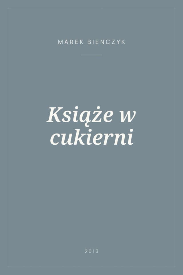 Portada de Książe w cukierni