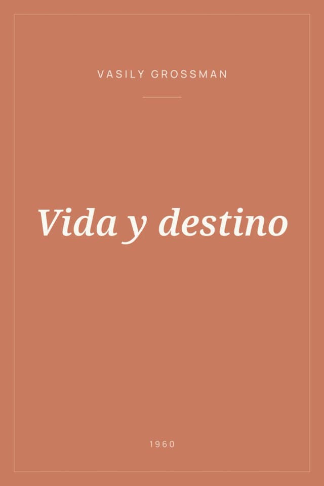 Portada de Vida y destino