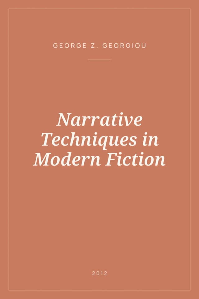 Portada de Narrative Techniques in Modern Fiction