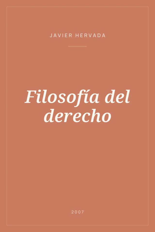 Portada de Filosofía del derecho