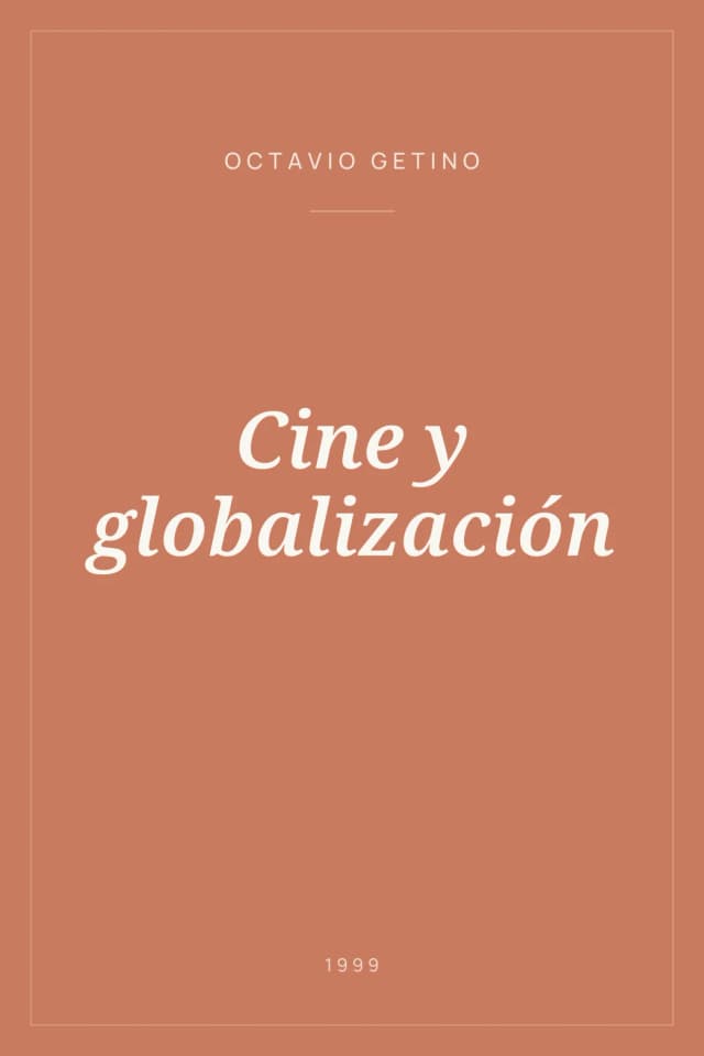 Portada de Cine y globalización
