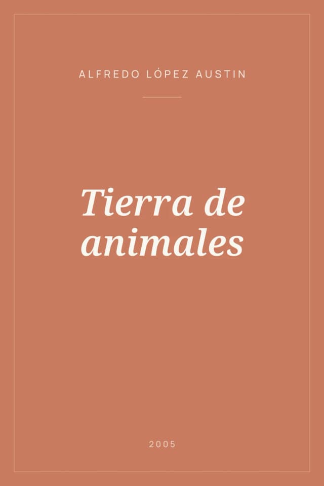 Portada de Tierra de animales