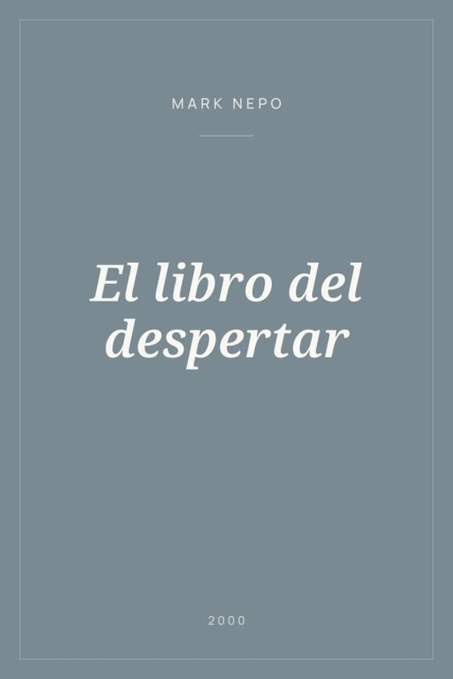 Portada de El libro del despertar