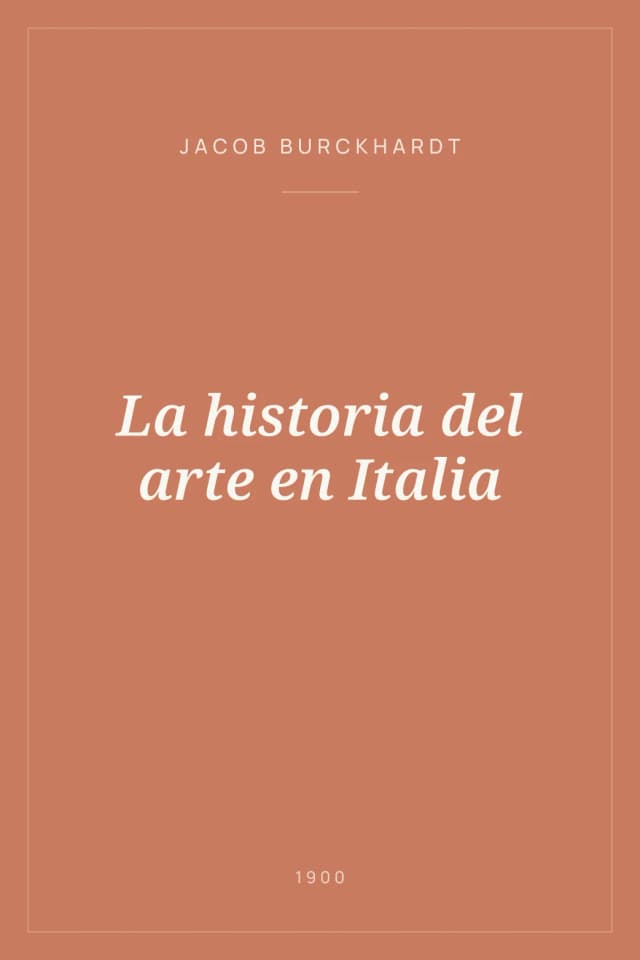Portada de La historia del arte en Italia