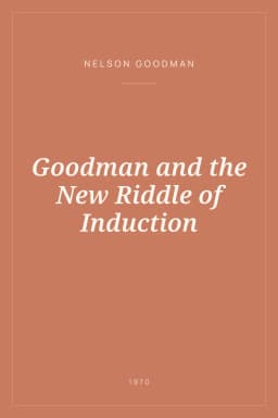 Portada de Goodman and the New Riddle of Induction
