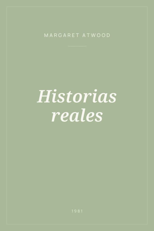 Portada de Historias reales