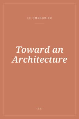 Portada de Toward an Architecture