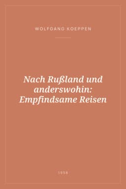 Portada de Nach Rußland und anderswohin: Empfindsame Reisen