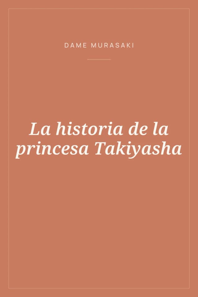 Portada de La historia de la princesa Takiyasha