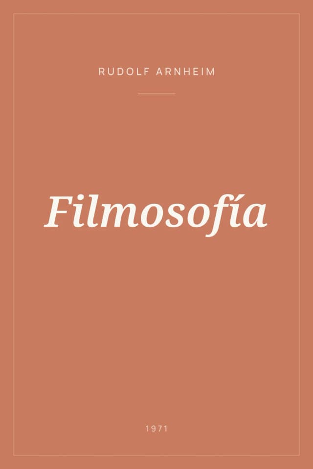 Portada de Filmosofía