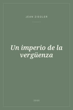 Portada de Un imperio de la vergüenza