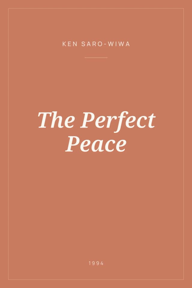 Portada de The Perfect Peace