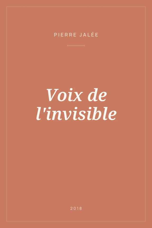 Portada de Voix de l'invisible