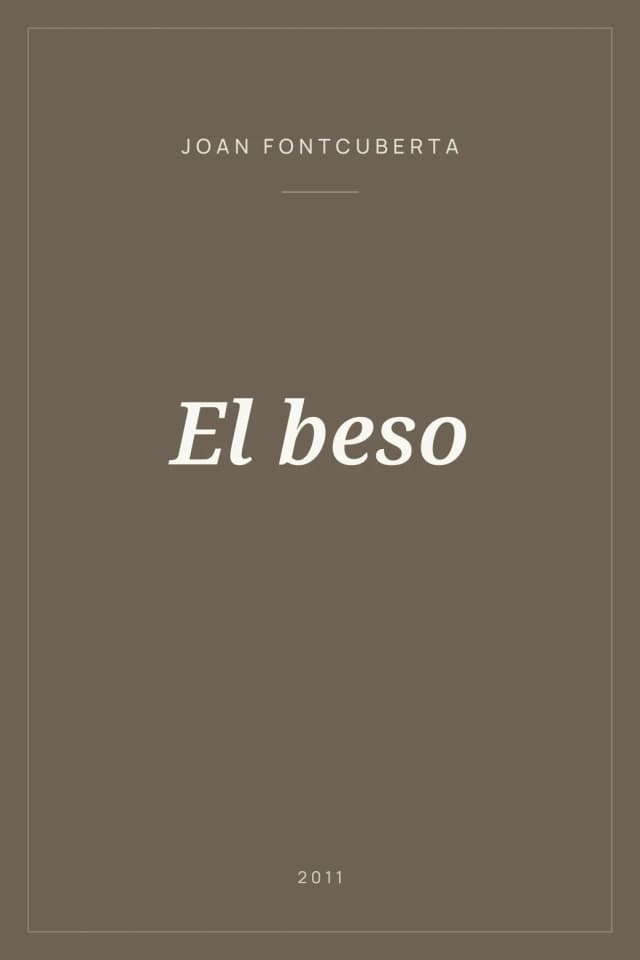 Portada de El beso