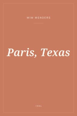 Portada de Paris, Texas