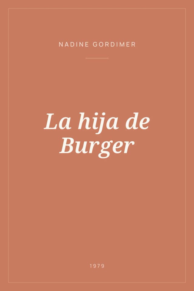 Portada de La hija de Burger