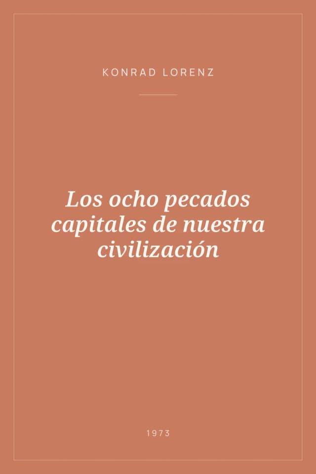 Portada de Los ocho pecados capitales de nuestra civilización