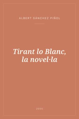 Portada de Tirant lo Blanc, la novel·la