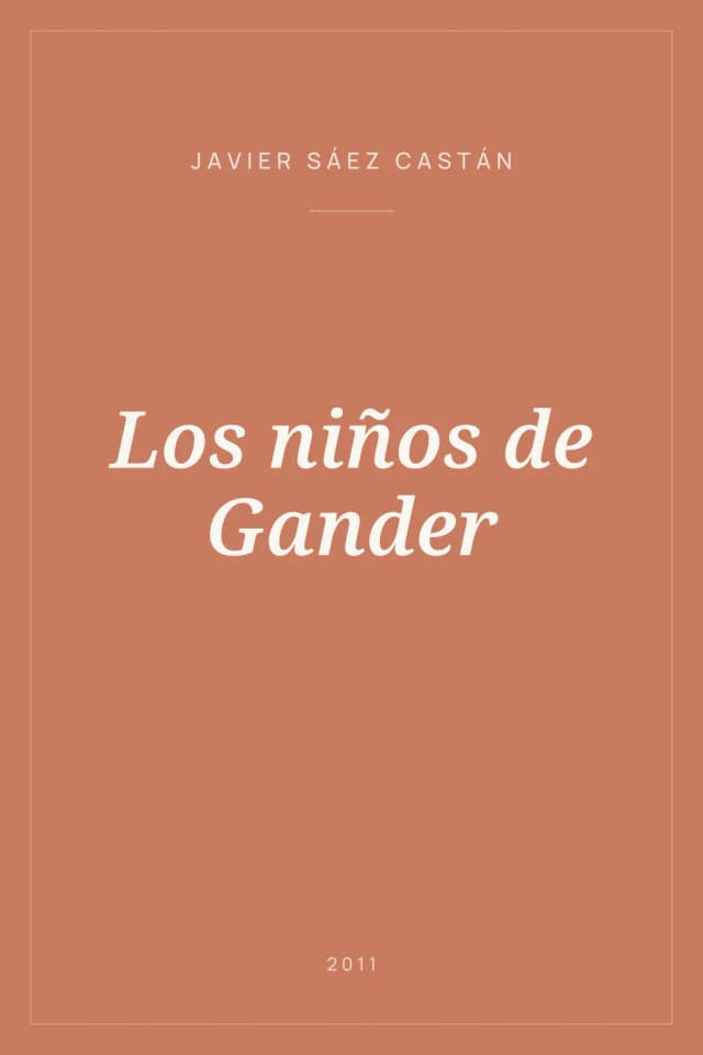 Portada de Los niños de Gander