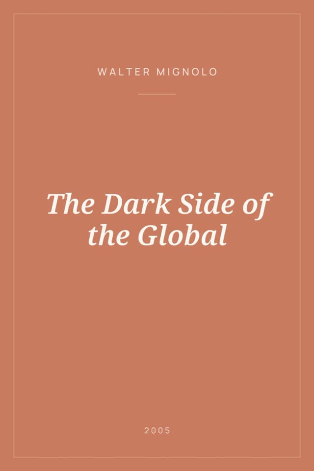 Portada de The Dark Side of the Global