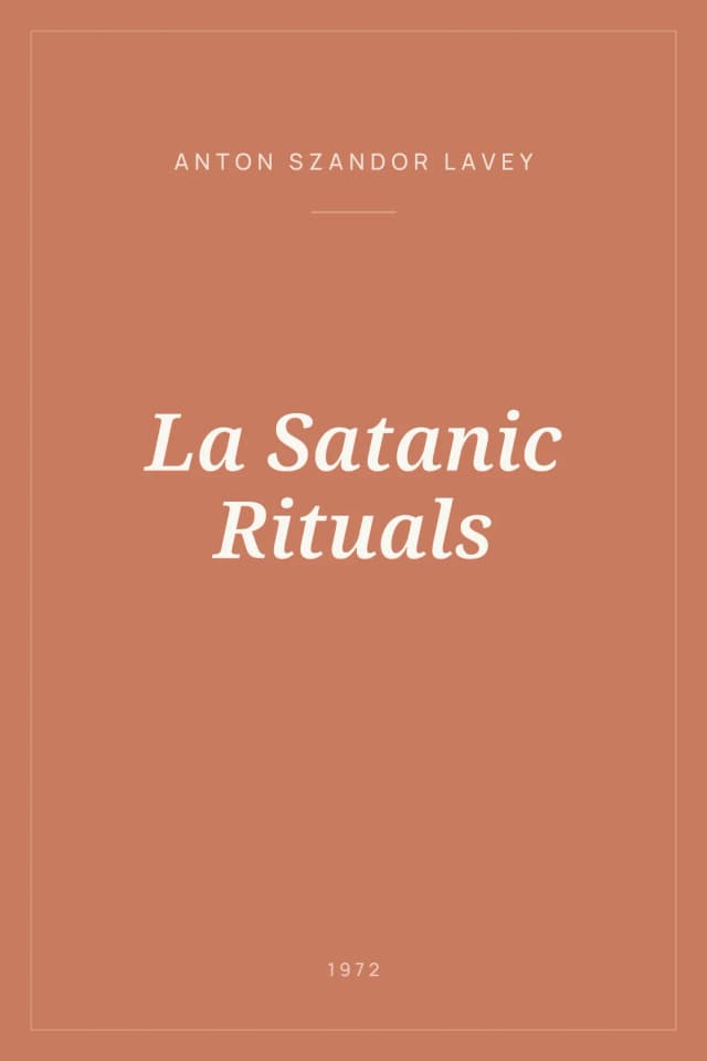 Portada de La Satanic Rituals