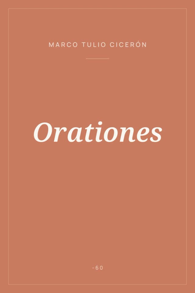 Portada de Orationes