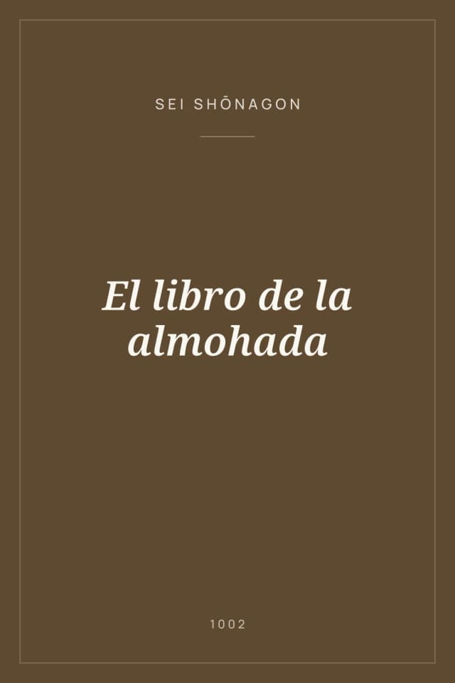 Portada de El libro de la almohada
