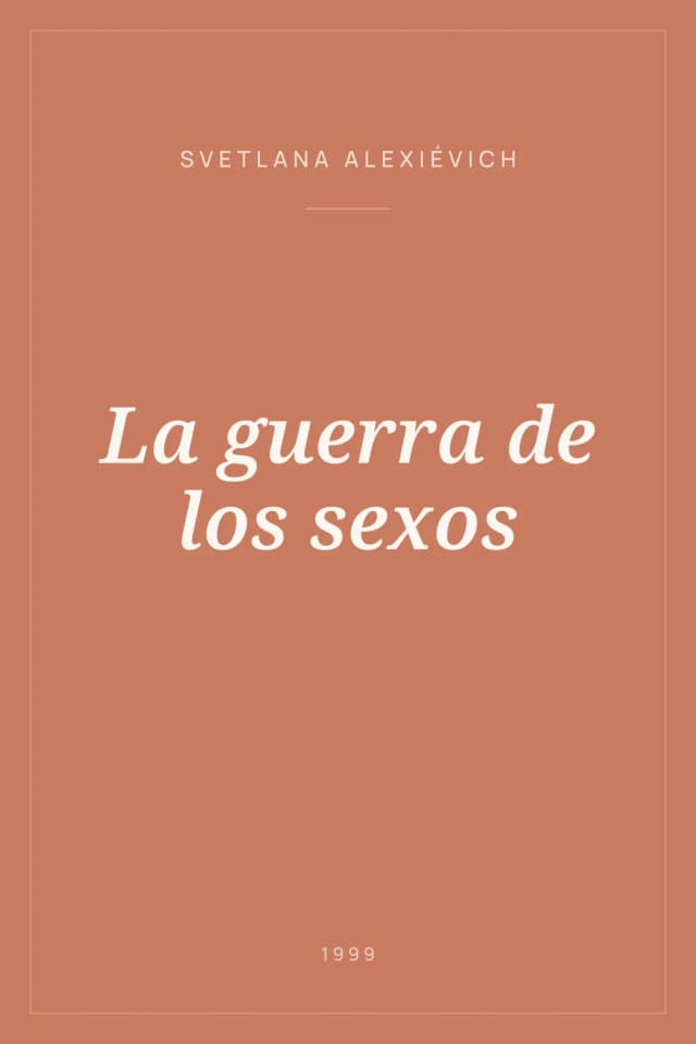 Portada de La guerra de los sexos