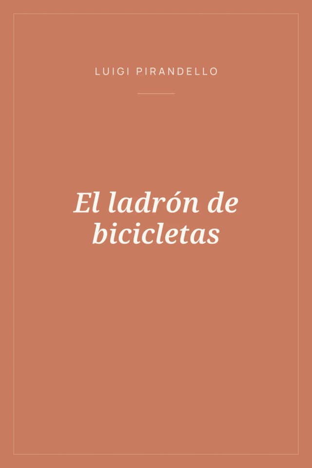 Portada de El ladrón de bicicletas
