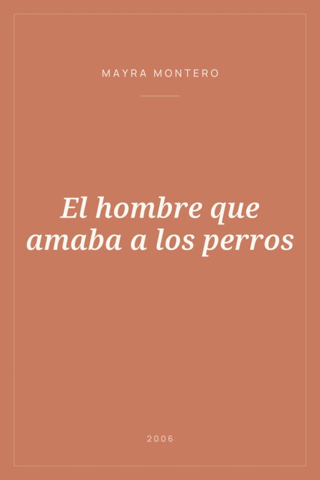 Portada de El hombre que amaba a los perros