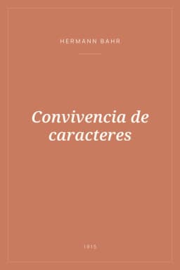 Portada de Convivencia de caracteres