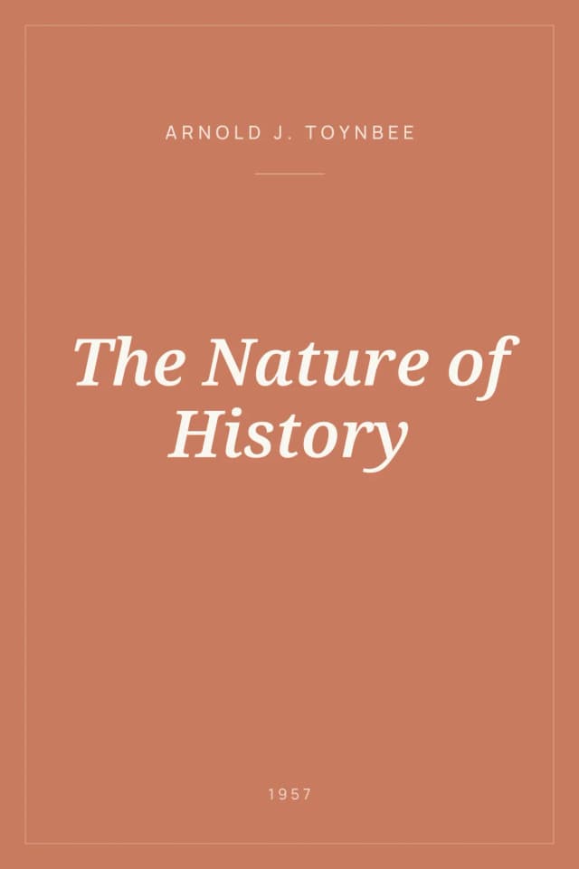 Portada de The Nature of History
