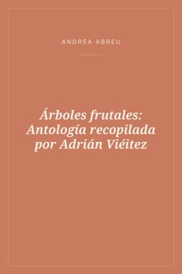 Portada de Árboles frutales: Antología recopilada por Adrián Viéitez