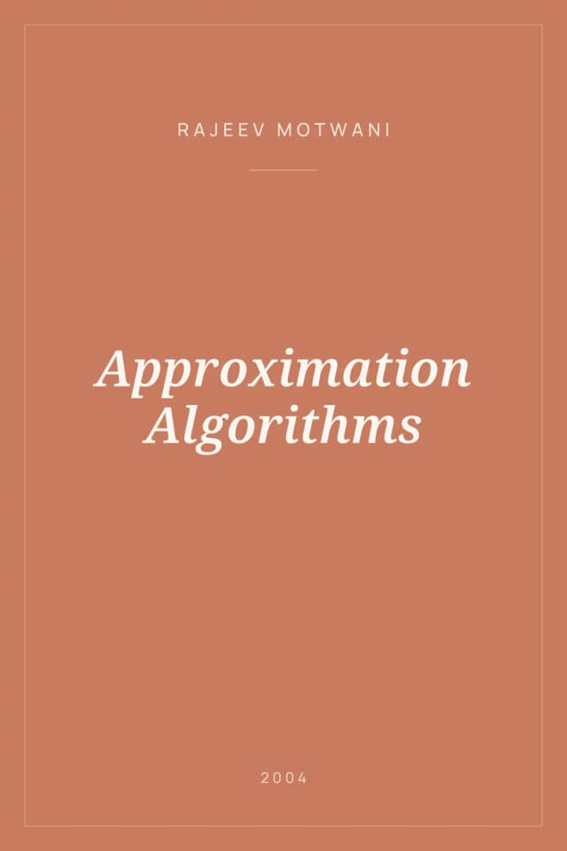 Portada de Approximation Algorithms
