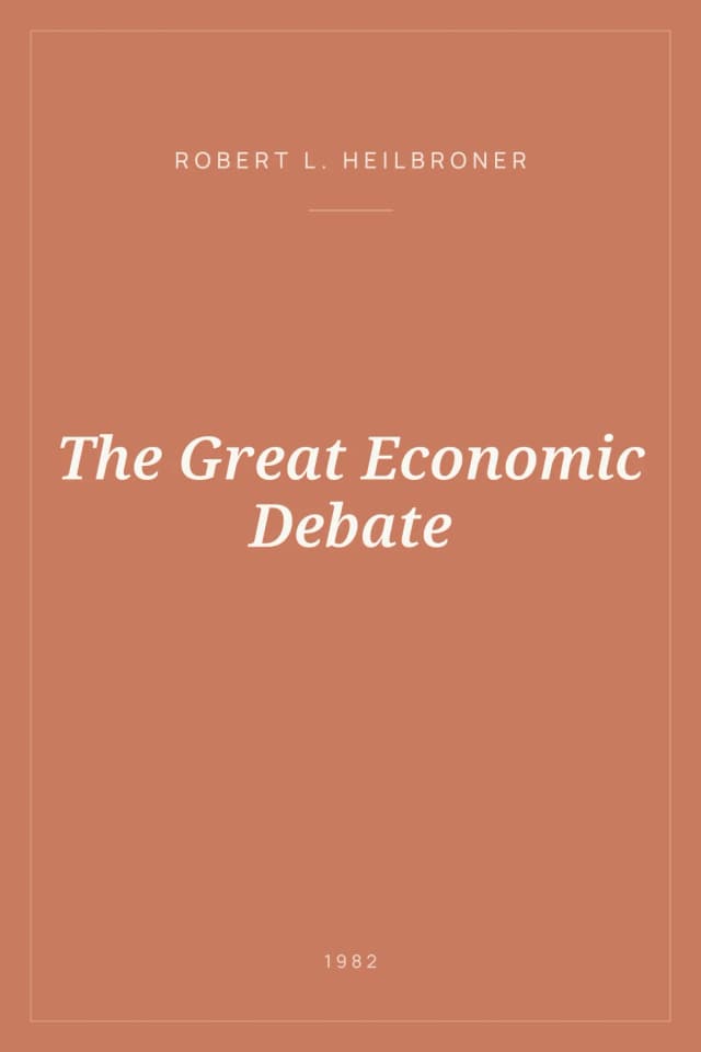 Portada de The Great Economic Debate