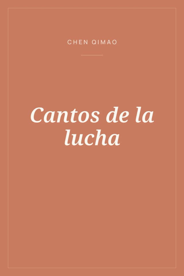 Portada de Cantos de la lucha