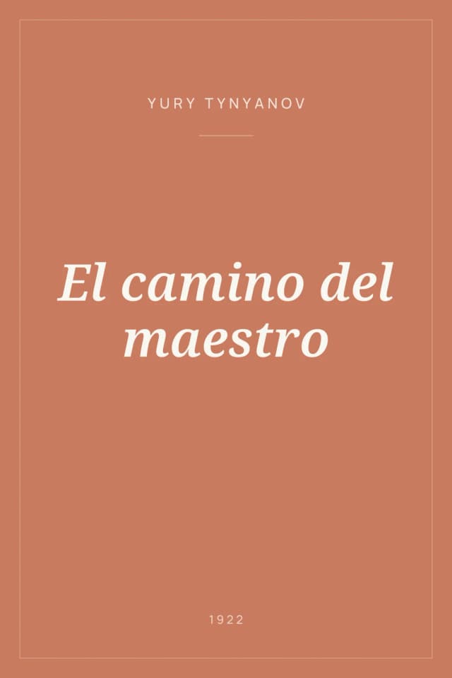 Portada de El camino del maestro