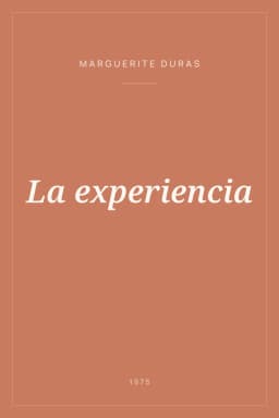 Portada de La experiencia