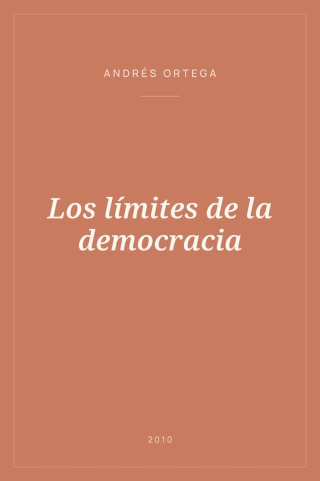 Portada de Los límites de la democracia