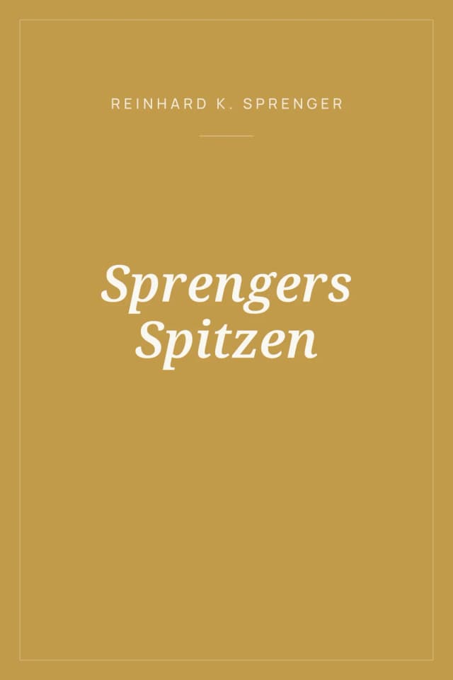 Portada de Sprengers Spitzen