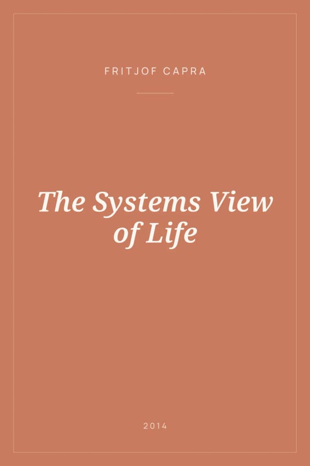 Portada de The Systems View of Life