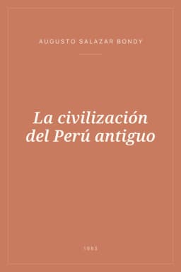Portada de La civilización del Perú antiguo