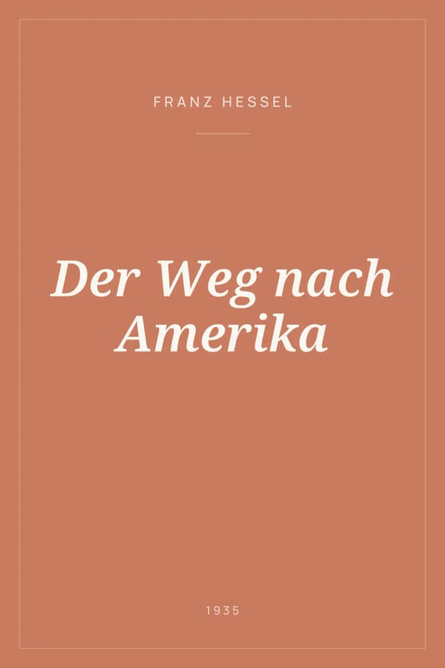 Portada de Der Weg nach Amerika