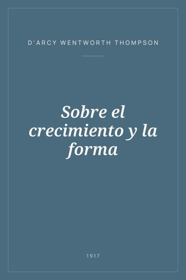 Portada de Sobre el crecimiento y la forma