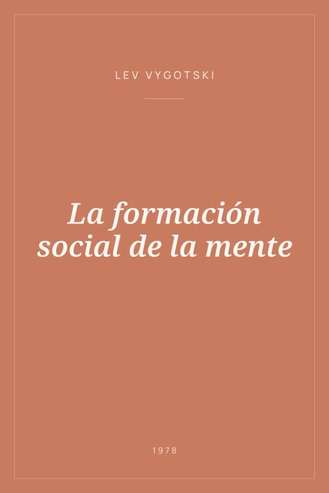 Portada de La formación social de la mente