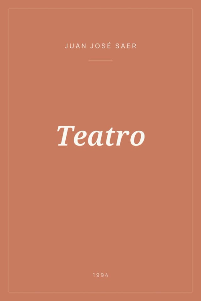 Portada de Teatro