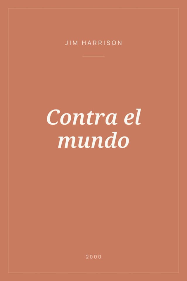 Portada de Contra el mundo