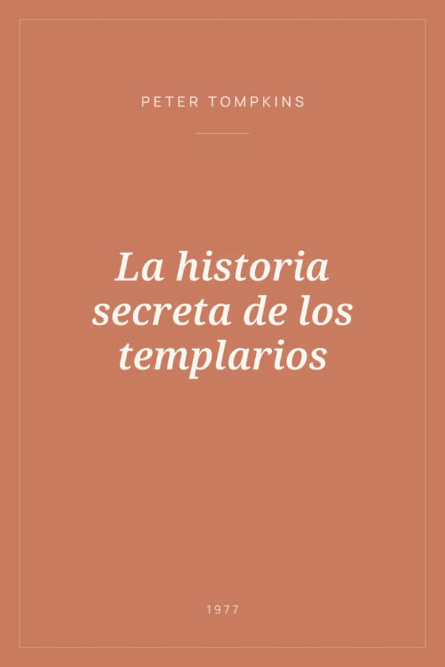 Portada de La historia secreta de los templarios